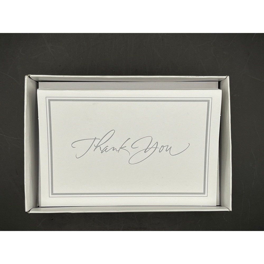 Set of 11 Thank You Card Notes‎ Stationery Set Elegant Script Boxed 20 Envelopes